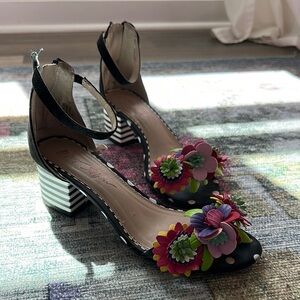Betsey Johnson flower sandal heels